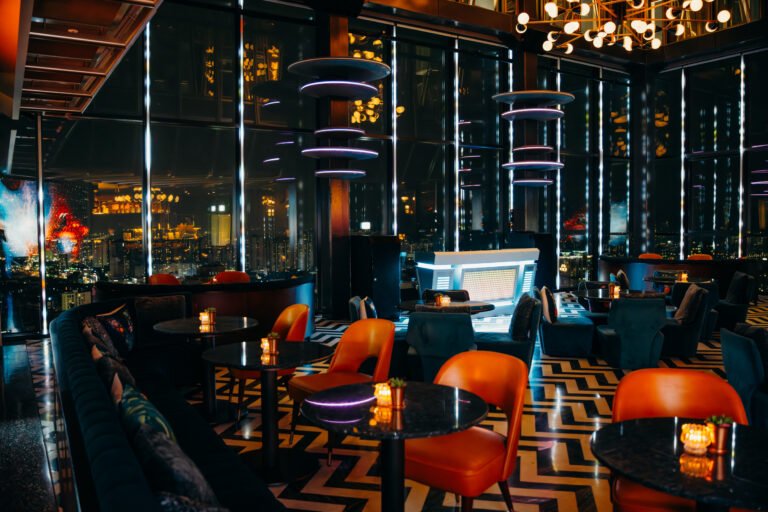Sofitel Séoul - Bar hôtel luxe - Bar à cocktail marbre éclairage architectural